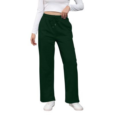 Oversized Wide Leg Sweatpants for Women High Waist Fleece Joggers with Pockets Casual Comfy Track Pants 2024 Loose Fit Lounge Pants Baggy Athletic Pants Drawstring Pants Y2k Sweatpants