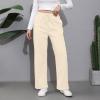 Baggy Wide Leg Sweatpants for Women High Waist Fleece Joggers with Pockets Casual Comfy Track Pants 2024 Loose Fit Lounge Pants Baggy Athletic Pants Drawstring Pants Y2k Sweatpants for Teen Girls view 2