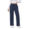 Baggy Wide Leg Sweatpants for Women High Waist Fleece Joggers with Pockets Casual Comfy Track Pants 2024 Loose Fit Lounge Pants Baggy Athletic Pants Drawstring Pants Y2k Sweatpants for Teen Girls view 1