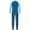 Miaeowve UPF 50+ Long Wetsuits for Boys Girls Long Sleeve Zip Up Full Body Cover Swimsuits Sky Blue 15-16 Years view 2