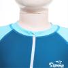 Miaeowve UPF 50+ Long Wetsuits for Boys Girls Long Sleeve Zip Up Full Body Cover Swimsuits Sky Blue 15-16 Years view 3