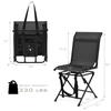 All Weather Outdoor Foldable 360 Degree Swivel Chair with Iron Frame view 2