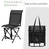 All Weather Outdoor Foldable 360 Degree Swivel Chair with Iron Frame view 4