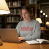 Venley NCAA Officially Licensed Apparel Cardinals Gameday Wesleyan University Collegiate Logo Unisex Sweatshirt Wesleyan01S Gray Medium view 2