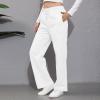 Baggy Wide Leg Sweatpants for Women High Waist Fleece Joggers with Pockets Casual Comfy Track Pants 2024 Loose Fit Lounge Pants Baggy Athletic Pants Drawstring Pants Y2k Sweatpants for Teen Girls view 3