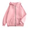 LPIGOH Zip Up Hoodie Women Casual Oversized Sweatshirts - Fall Fashion 2025 Soft Ladies Fleece Lined Zip Up Jacket - Thick Warm Coat Winter Clothes 01-Pink,Large view 3