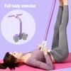 Abdominal Trainer, Sit-Up Training Equipment, 6 Tubes Fitness Elastic Pull Rope, Tension Rope Pull Up Pilate Foot Pedal Resistance Band Workout Tool Ab Shaper(Purple) view 4