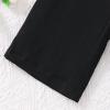 Girls Dress Pants Wide Leg Pants Lightweight Casual Elastic High Waist Straight Leg Loose Trousers (Black, 9-10 Years) view 4
