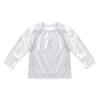 Hularka Kids Girls Boys Shiny Metallic Long Sleeve Jazz Hip Hop Dance Crop Top Gymnastic Sports Shirt for Performance Party Silver 7-8 Years view 3