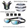 Hurdilen Swim Goggles Swimming Goggles No Leaking with Nose Clip, Earplugs, Swim Cap and Case for Men Women view 2