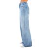 Women's Wide Leg Jeans Straight Leg Boyfriend Denim Pants Low Rise Baggy Jeans Casual Loose Jean Y2K E-Girl Pants (Dark Blue a, XS) view 3