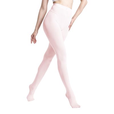 MATHACINO Women's 80D Solid Color Soft Semi Opaque Pantyhose Colored Tights High Waist Womens Tights(Pink, S/M)