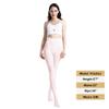 MATHACINO Women's 80D Solid Color Soft Semi Opaque Pantyhose Colored Tights High Waist Womens Tights(Pink, S/M) view 4