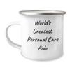 World's Greatest Personal Care Aide Cute Camping Mug Gifts for Happy Birthday Personal Care Aide Camping Mug for Men Women Friends Family - Gifts from Family for Personal Care Aide view 1