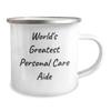 World's Greatest Personal Care Aide Cute Camping Mug Gifts for Happy Birthday Personal Care Aide Camping Mug for Men Women Friends Family - Gifts from Family for Personal Care Aide view 2