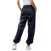 JOFOW Baggy Cinch Bottom Sweatpants for Women Joggers Sweatpants Women Baggy High Waisted Drawstring Gym Workout (B-Dark Blue,X-Large) view 3