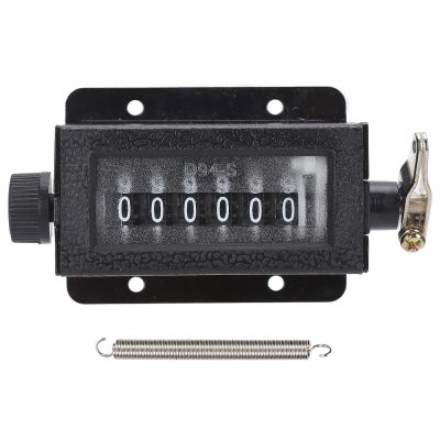 6 Digit Mechanical Counter, Hand Pull Stroke Tally Counter, Hand Pulling Counter with Spring for Coaching, Knitting