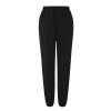 JOFOW Women's Health Sports Pants Baggy Wide Fleece Lined Leg Pants Cute Sweatpants Joggers for Women 2024 (E-Black,Small) view 3