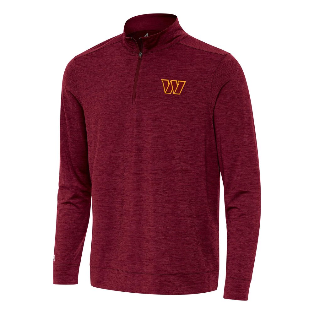 Antigua Men's Burgundy Washington Commanders Bright Quarter-Zip Top