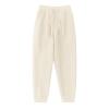 Girls Boys Sweatpants Fleece Athletic Workout Pants Toddler Cargo Pants Joggers with Drawstring (Beige, 7-9 Years) view 1