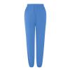 JOFOW Women's Health Sports Pants Baggy Wide Fleece Lined Leg Pants Cute Sweatpants Joggers for Women 2024 (D-Blue,XX-Large) view 3