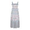 Akklian Womens Fashion Summer Dresses for Women 2024 Sleeveless Smokced Ruffle Floral Print Maxi Dress Spaghetti Strap Sunflower Boho Dress view 4