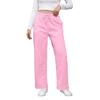 Baggy Wide Leg Sweatpants for Women High Waist Fleece Joggers with Pockets Casual Comfy Track Pants 2024 Loose Fit Lounge Pants Baggy Athletic Pants Drawstring Pants Y2k Sweatpants for Teen Girls view 1