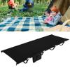WDFYJ Folding Camping Cot, Portable Military Canvas Sleeping Bed, Outdoor Comfortable Lightweight Bed w/Carry Bag for Hiking, Backpack Travel, Home & Office(Black) view 1