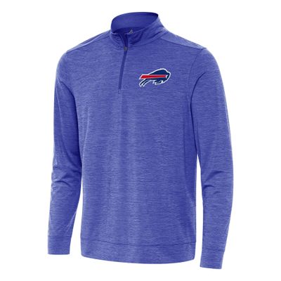 Antigua Men's Heather Royal Buffalo Bills Bright Quarter-Zip Top