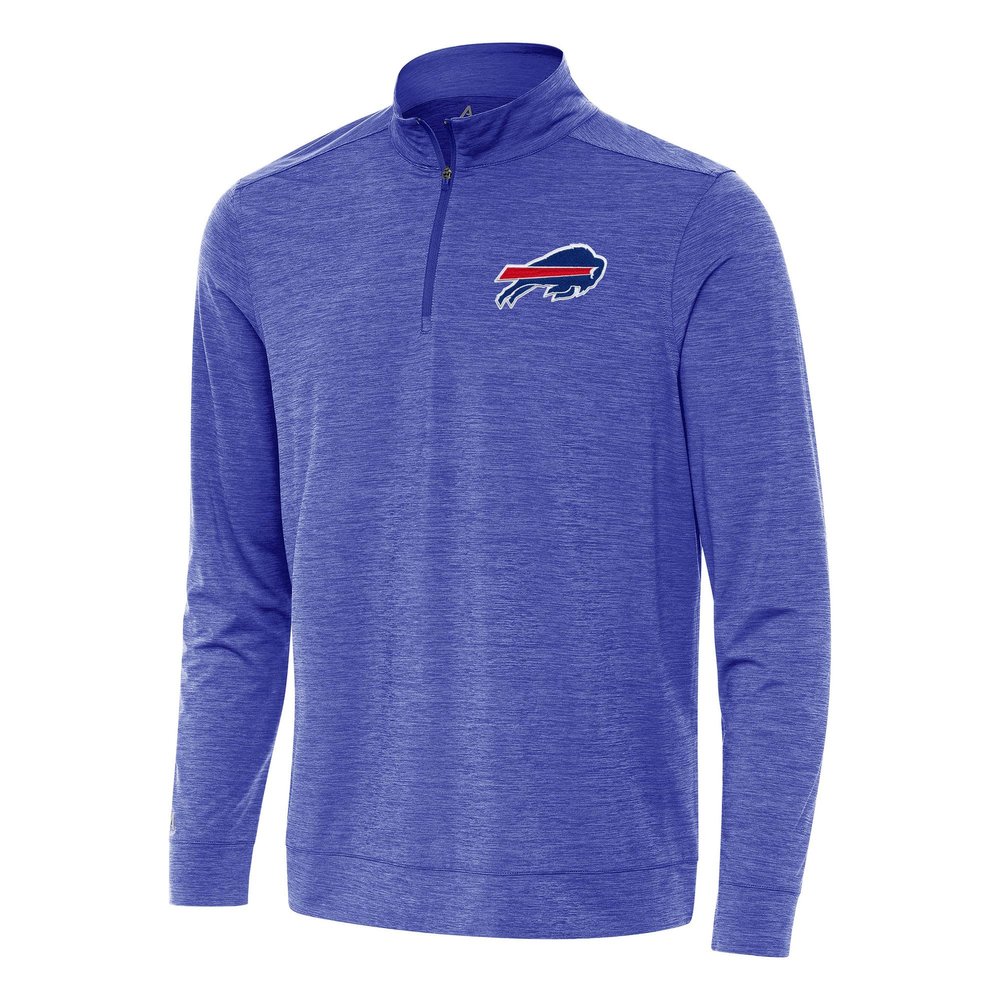 Antigua Men's Heather Royal Buffalo Bills Bright Quarter-Zip Top