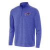 Antigua Men's Heather Royal Buffalo Bills Bright Quarter-Zip Top view 1