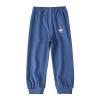 Baby Boy's Pull on Jogger Toddler Sweatpants Cotton Kids Cute Cartoon Elastic Waist Sports Pants (Dark Blue, 3-4 Years) view 1