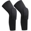 WenGTQ Knee Compression Sleeves, Pair of Leg Sleeves for Basketball, Volleyball, Weightlifting (2 Black, Small) view 1