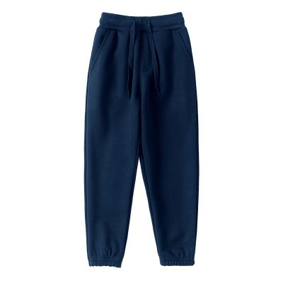 Girls Boys Sweatpants Fleece Athletic Workout Pants Toddler Cargo Pants Joggers with Drawstring (Blue, 6-7 Years)