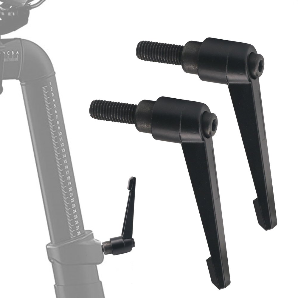 AQDD Exercise Bike Seat an Handle Height bar Adjustment Lever for Peloton Bike Replacement Parts, Adjustable Alloy L-Handle Accessories -2 Pack