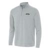 Antigua Men's Heather Gray New York Jets Bright Quarter-Zip Top view 1