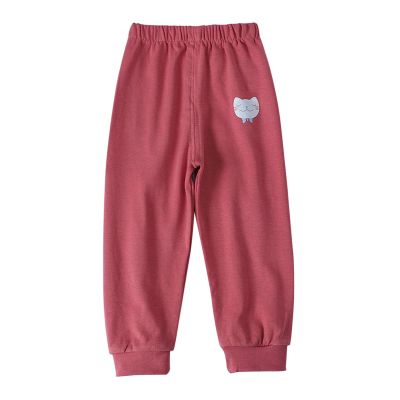 Baby Boy's Pull on Jogger Toddler Sweatpants Cotton Kids Cute Cartoon Elastic Waist Sports Pants Unisex (Red, 4-5 Years)
