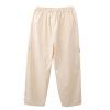 Baggy Cargo Pants for Girls Baggy Y2K Cargo Trousers Loose Fit Streetwear Parachute Pants Wide Leg (Beige, 13-14 Years) view 2