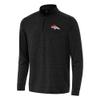 Antigua Men's Heather Black Denver Broncos Bright Quarter-Zip Top view 1