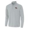 Antigua Men's Heather Gray Baltimore Ravens Bright Quarter-Zip Top view 1