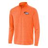 Antigua Men's Heather Orange Denver Broncos Bright Quarter-Zip Top view 1