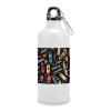 Skateboard Pattern Insulated Water Bottle for Sport Leak-Proof Travel Mug with Carabiner view 1