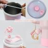 1ze1ziyo 9PCS Cup Accessories Set for Stanley Cup 30oz 40oz Tumbler - Including Water Bottle Handle Strap,Straw Cover Cap,Spill Proof Stoppers,Boot,Initials Letter Charm,Sticker,Flower,Letter G,Pink view 4