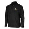 Antigua Men's Heather Black Minnesota Vikings Certain Tri-Blend Quarter-Zip Top view 1