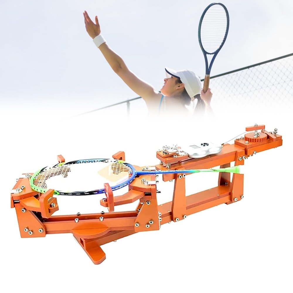 JYXYXSCP Badminton Stringing Machine, Tennis Racket Stringing Machine, Fixed 6-Point Capstan Racket Stringing Tool