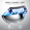 Innerking Magnetic Ski Goggles, Interchangeable Lens Snow Goggles SGS Approved, OTG Anti Fog Snowboarding Goggles for Women Men Adult Youth - Grey Frame Silver 10% view 3
