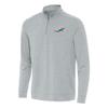 Antigua Men's Heather Gray Miami Dolphins Bright Quarter-Zip Top view 1