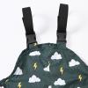 Toddler Boys Girls Waterproof Suspender Rain Pants Dirty Proof Windbreak Rain Bib Insulated Overalls (E, 4-5 Years) view 4