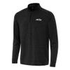 Antigua Men's Heather Black New York Jets Bright Quarter-Zip Top view 1