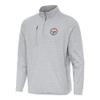 Antigua Men's Heather Gray Pittsburgh Steelers Certain Tri-Blend Quarter-Zip Top view 1